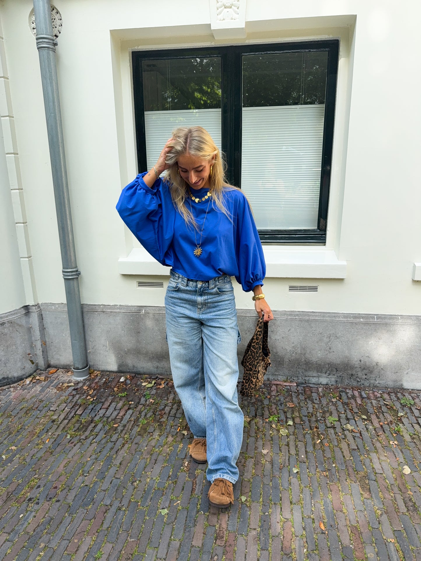 Juna blouse ★ blauw