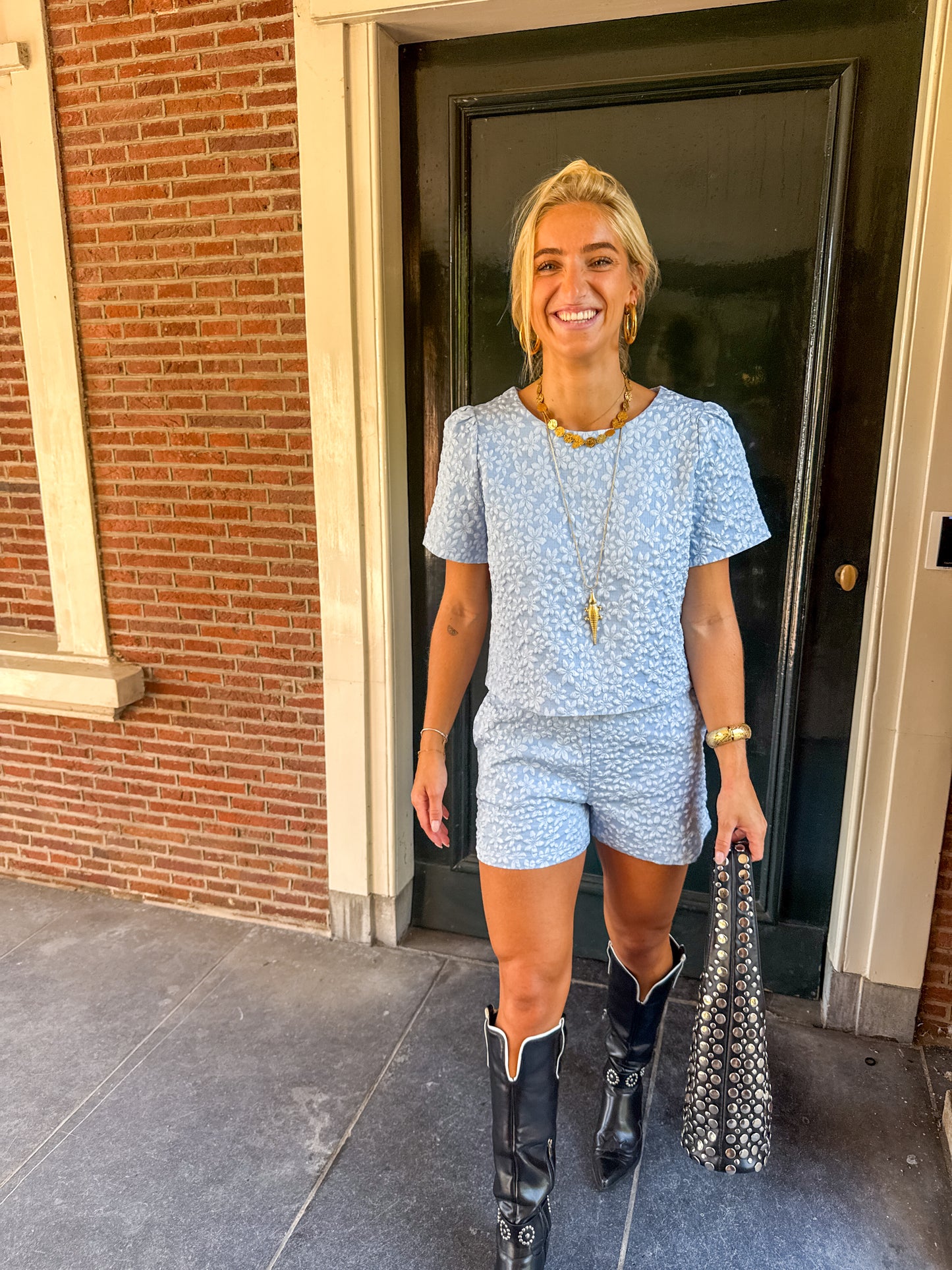 Fenne short ★ blauw