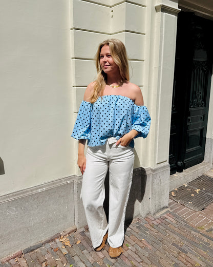Juul wide leg jeans ★ wit