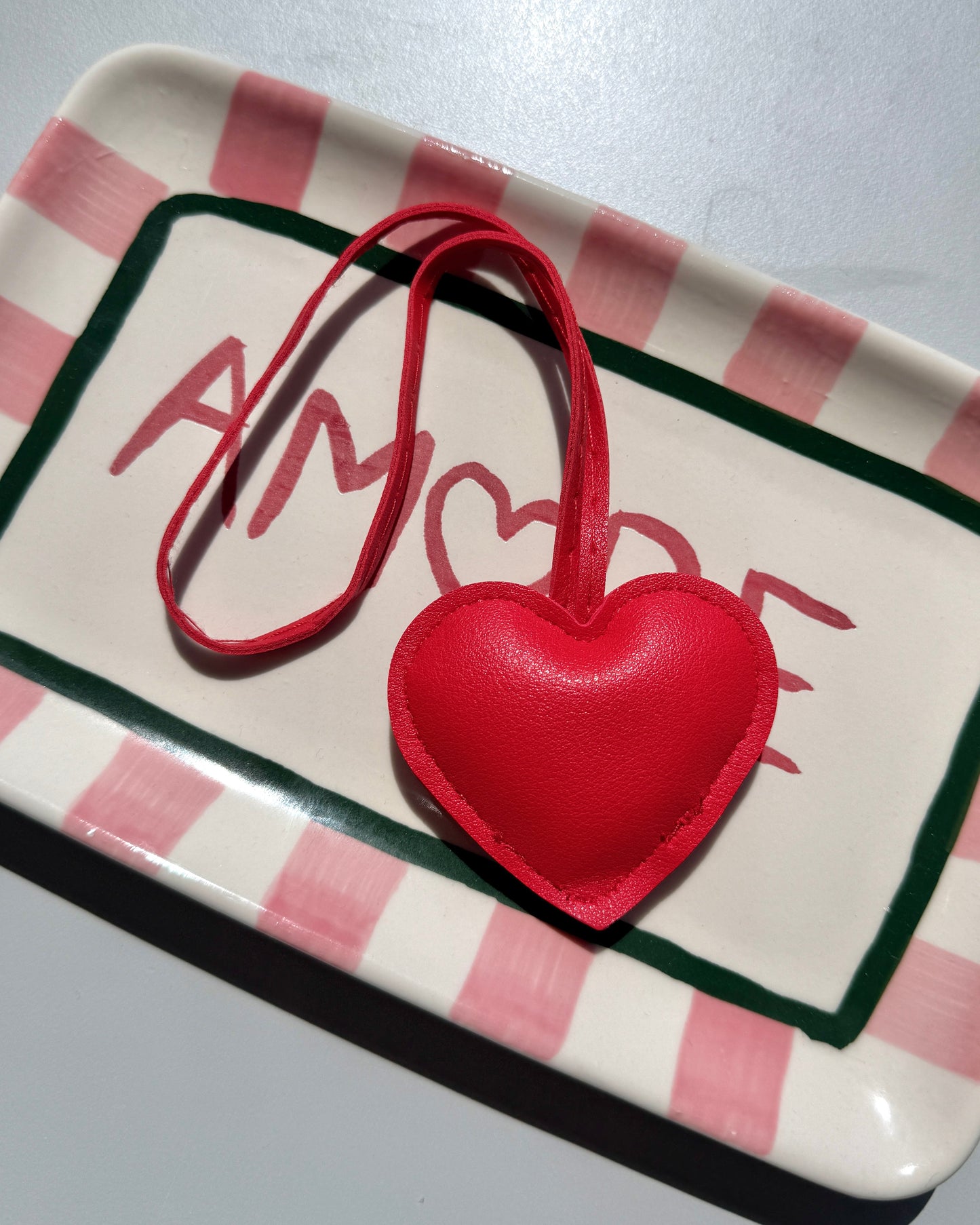Hart bag charm ★ Rood
