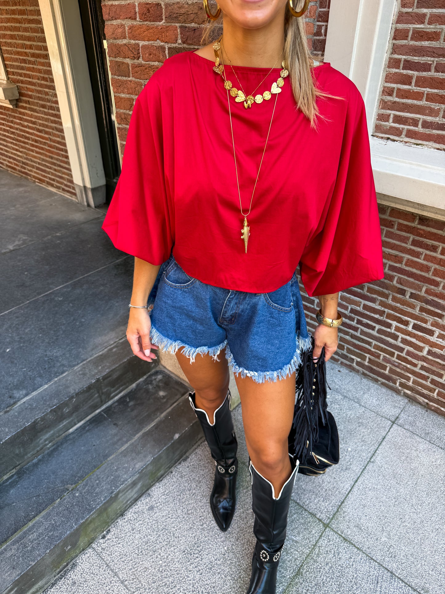 Juna blouse ★ rood