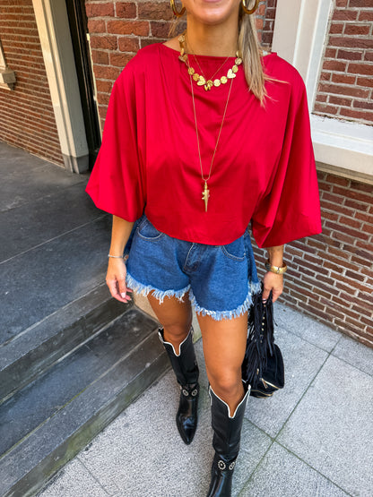 Juna blouse ★ rood