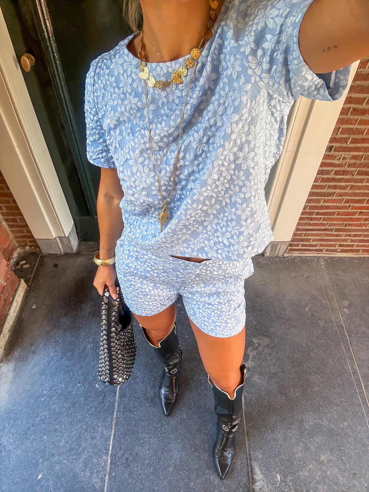 Fenne short ★ blauw
