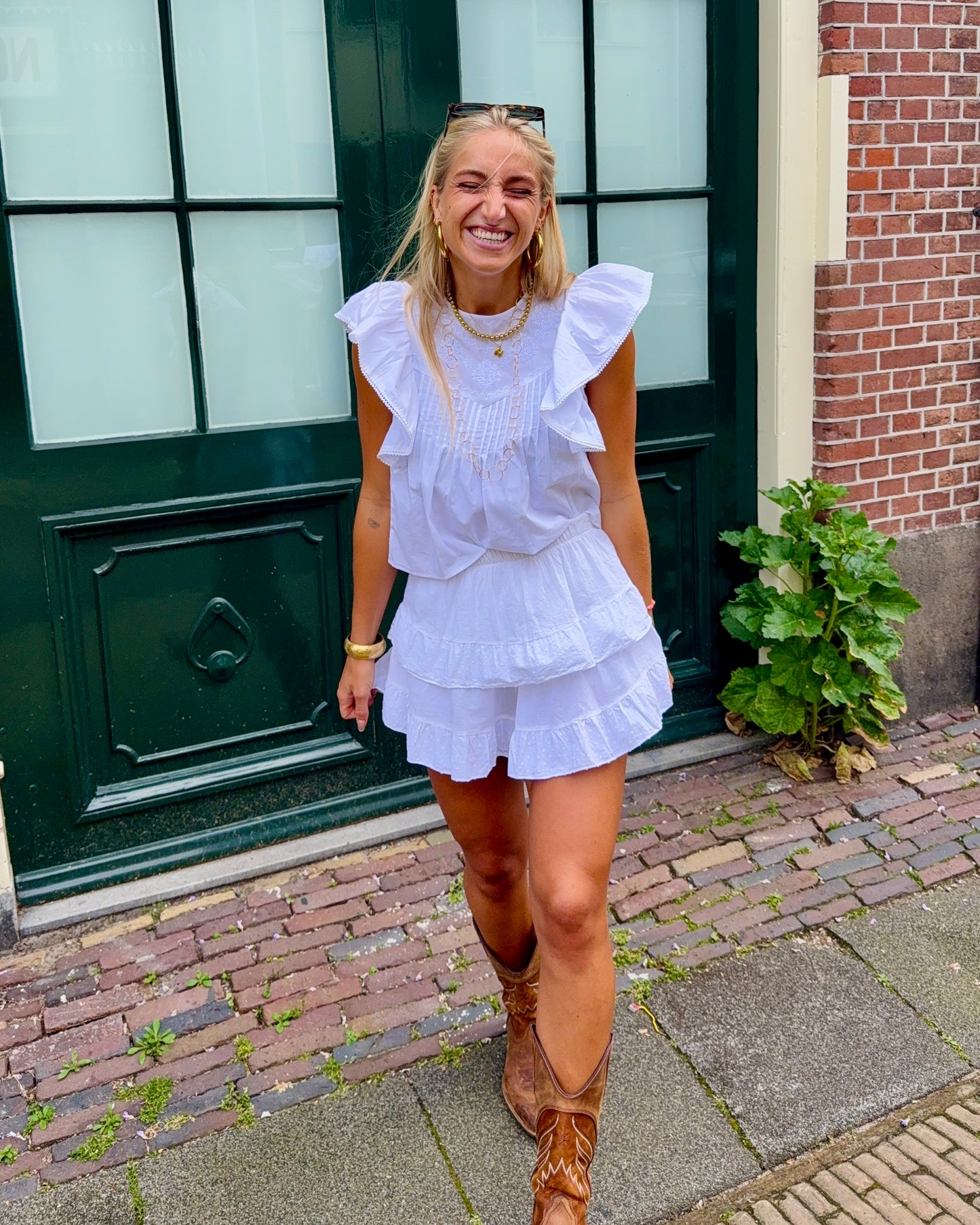 Katie skort ★ wit