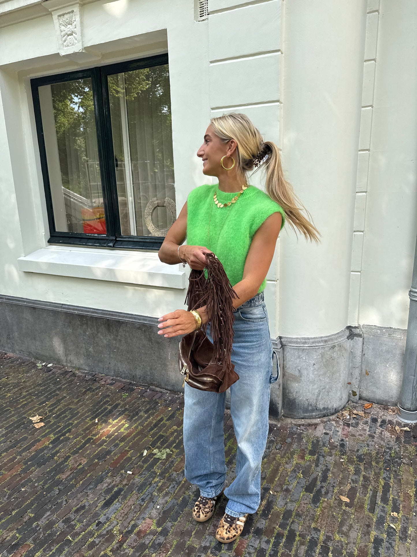 Rosie knit gilet ★ groen