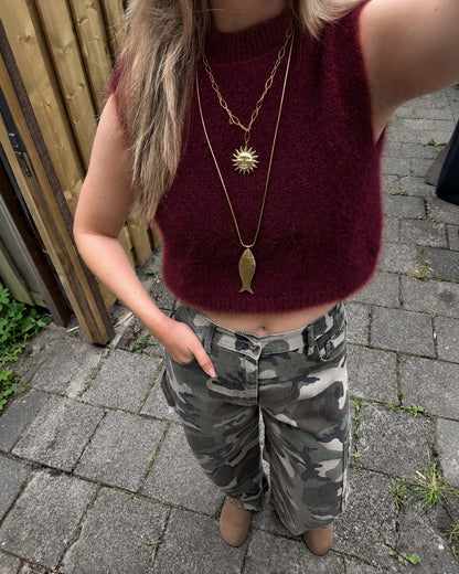 Pre-order Rosie knit gilet ★ bordeaux