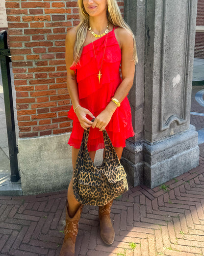 Bobbie jurk ★ rood