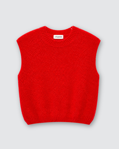 Rosie knit gilet ★ rood