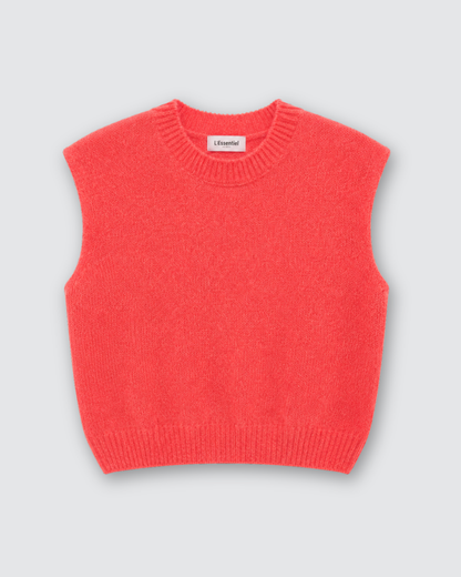 Rosie knit gilet ★ koraal