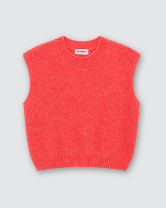 Rosie knit gilet ★ koraal