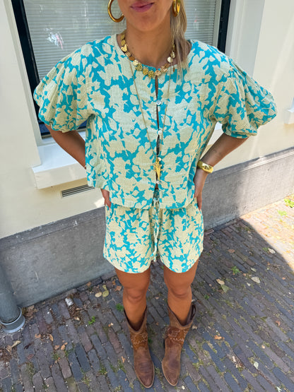 Faye top ★ turquoise