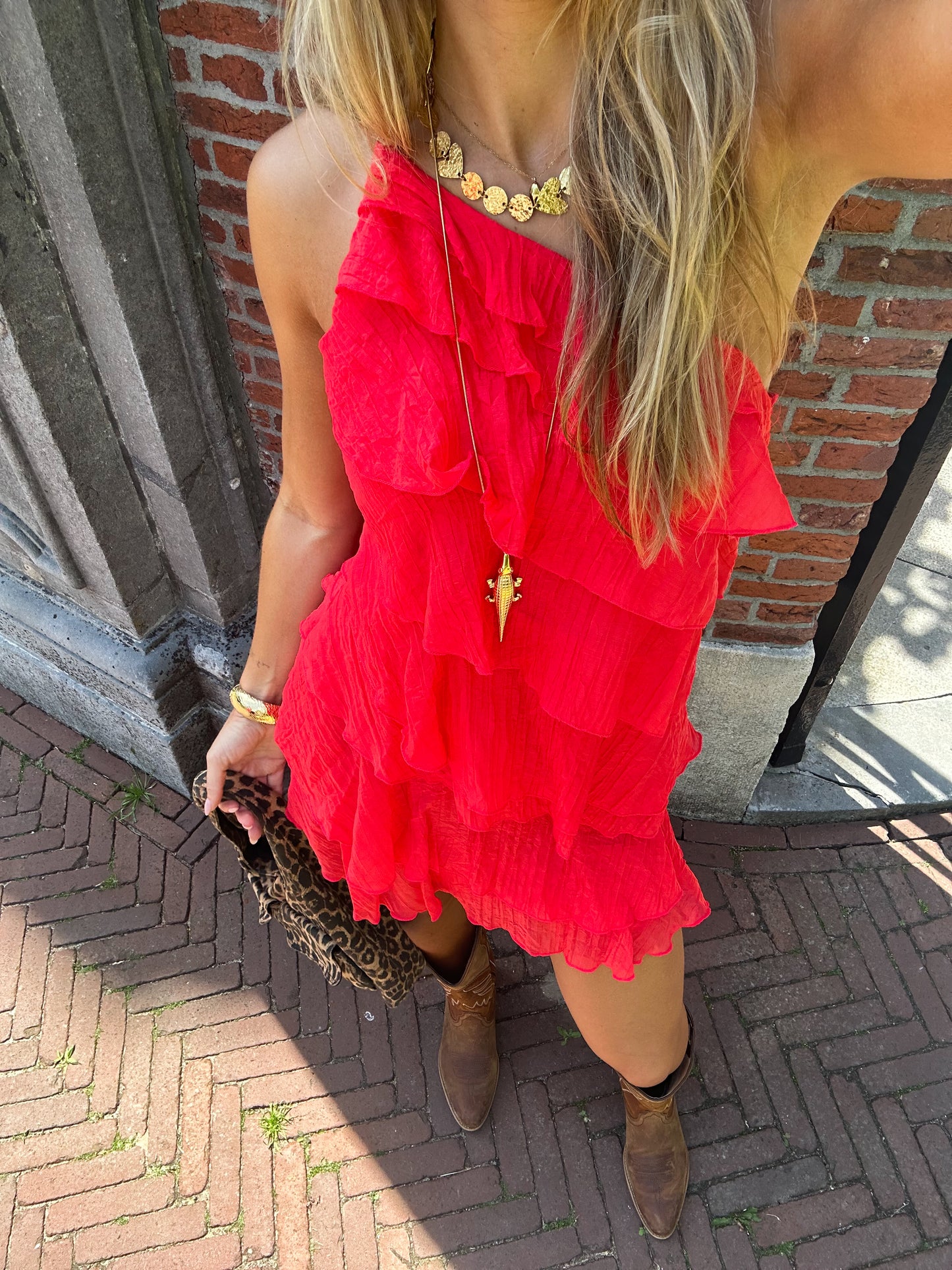 Bobbie jurk ★ rood