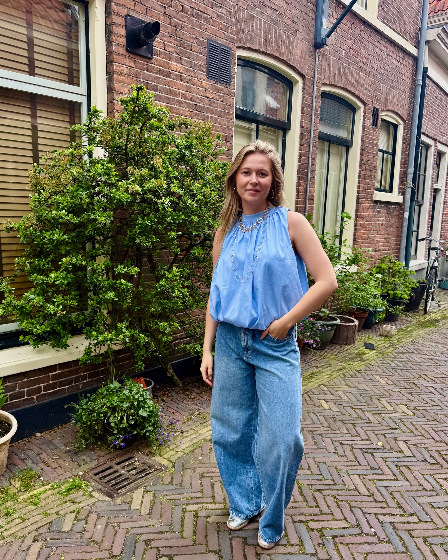 Juliette top ★ blauw