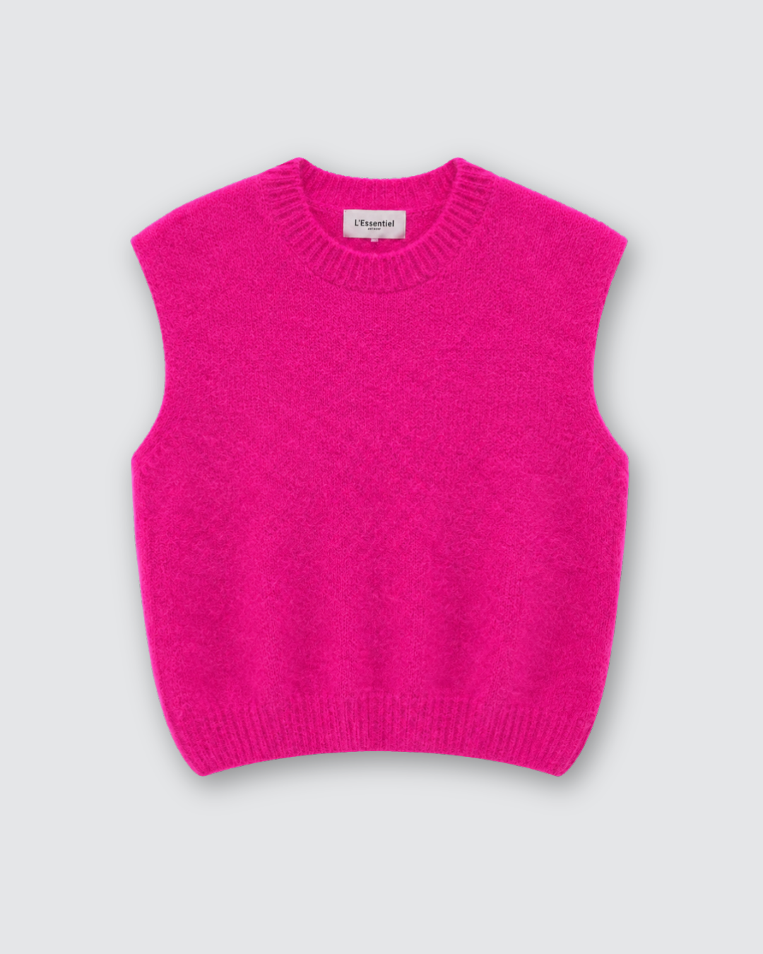 Rosie knit gilet ★ fuchsia