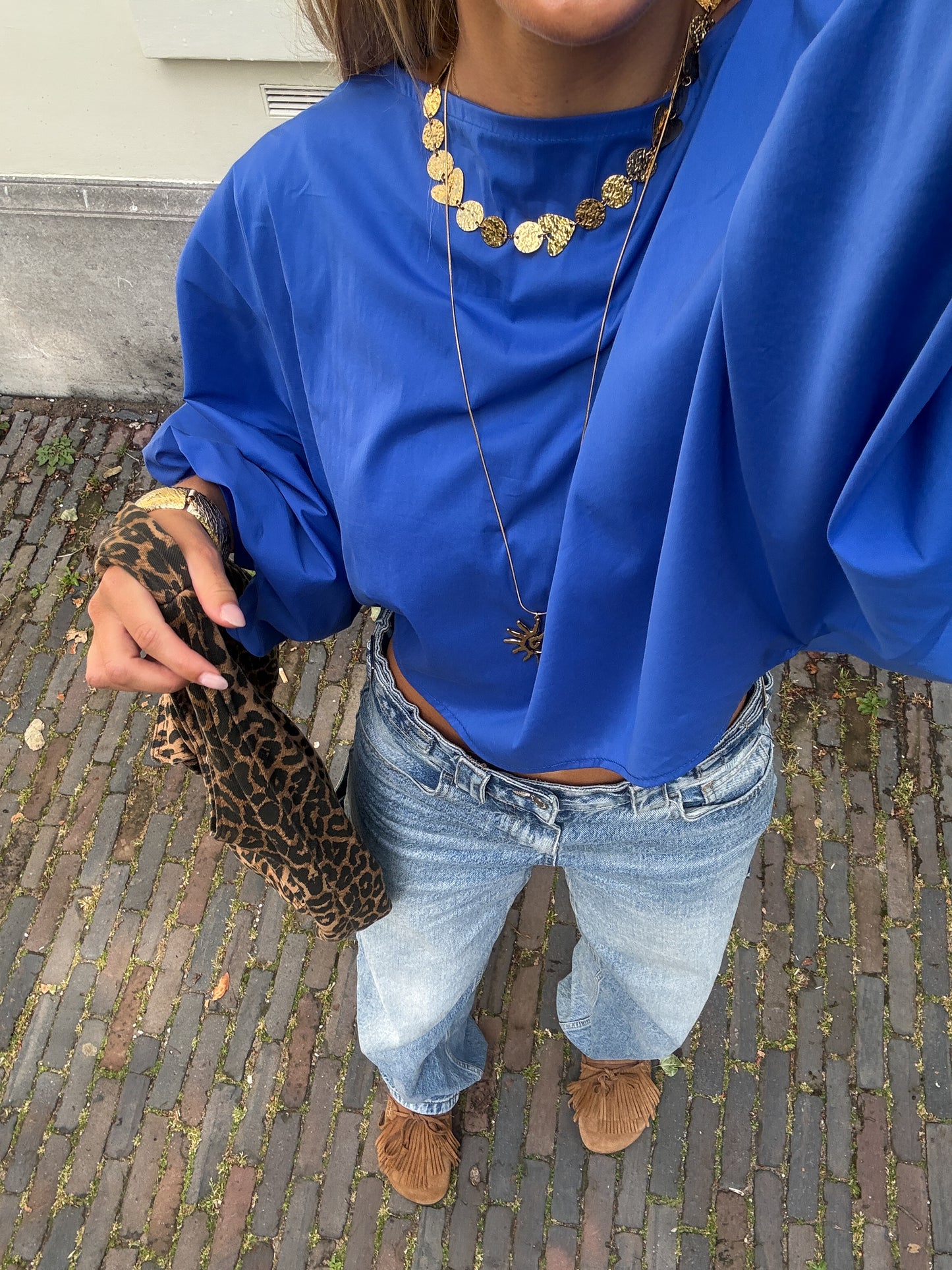 Juna blouse ★ blauw