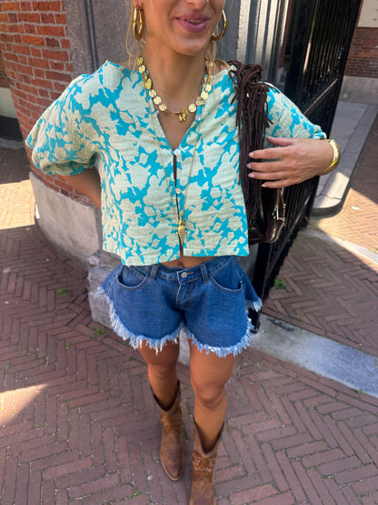 Faye top ★ turquoise