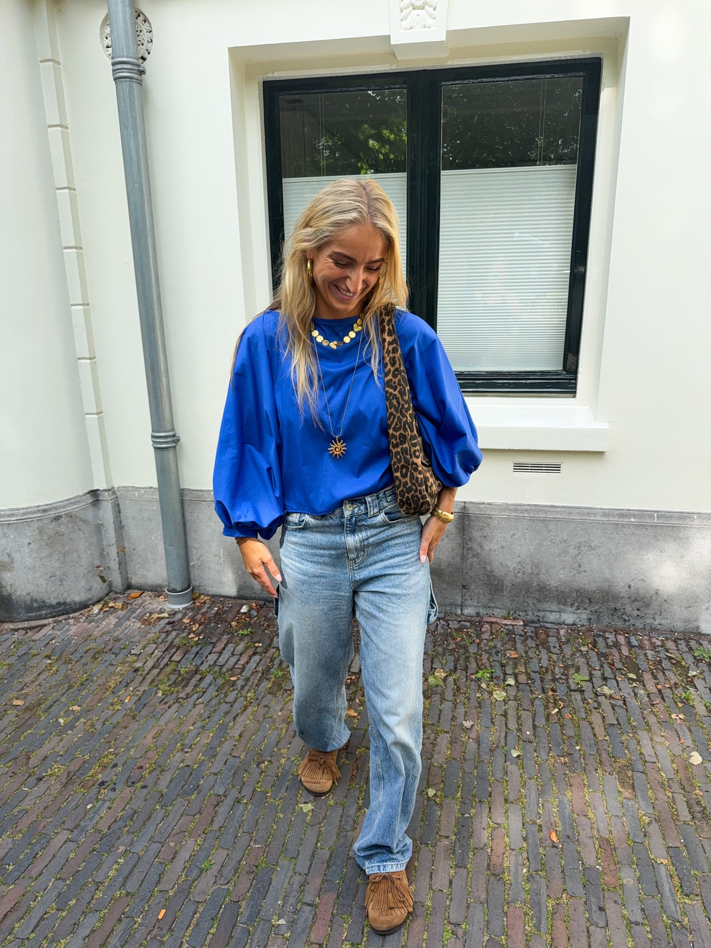Juna blouse ★ blauw