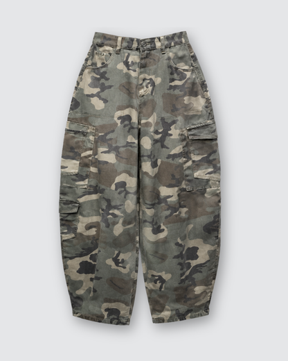 Camo barrel jeans