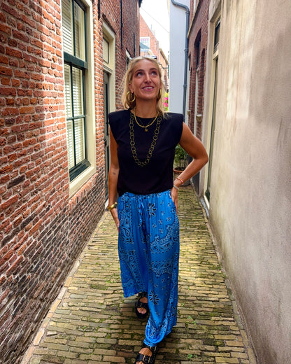 Amelie bandana broek ★ blauw