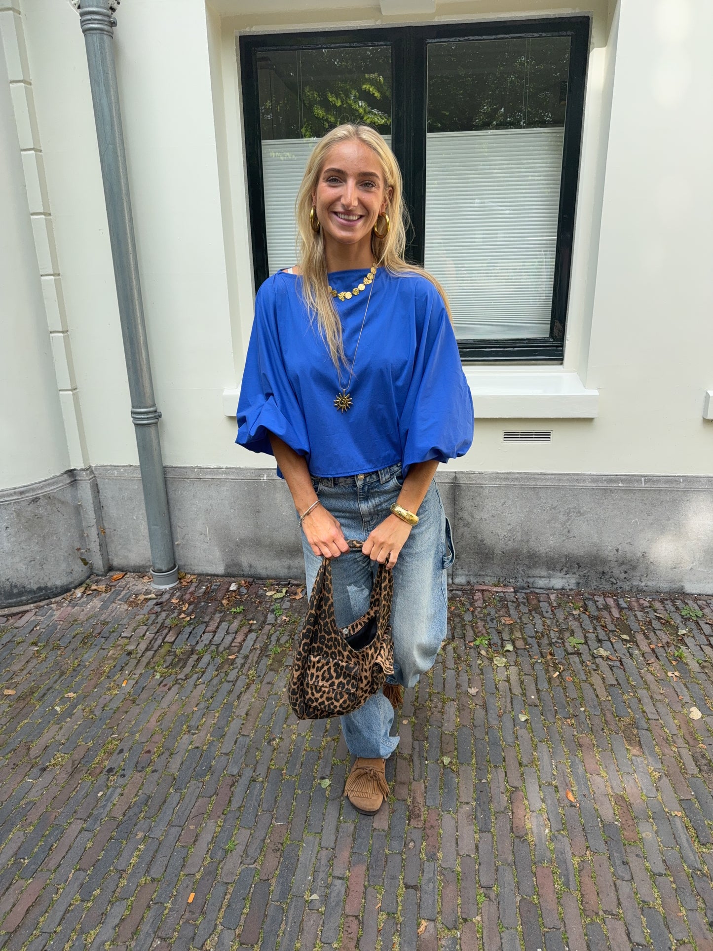 Juna blouse ★ blauw