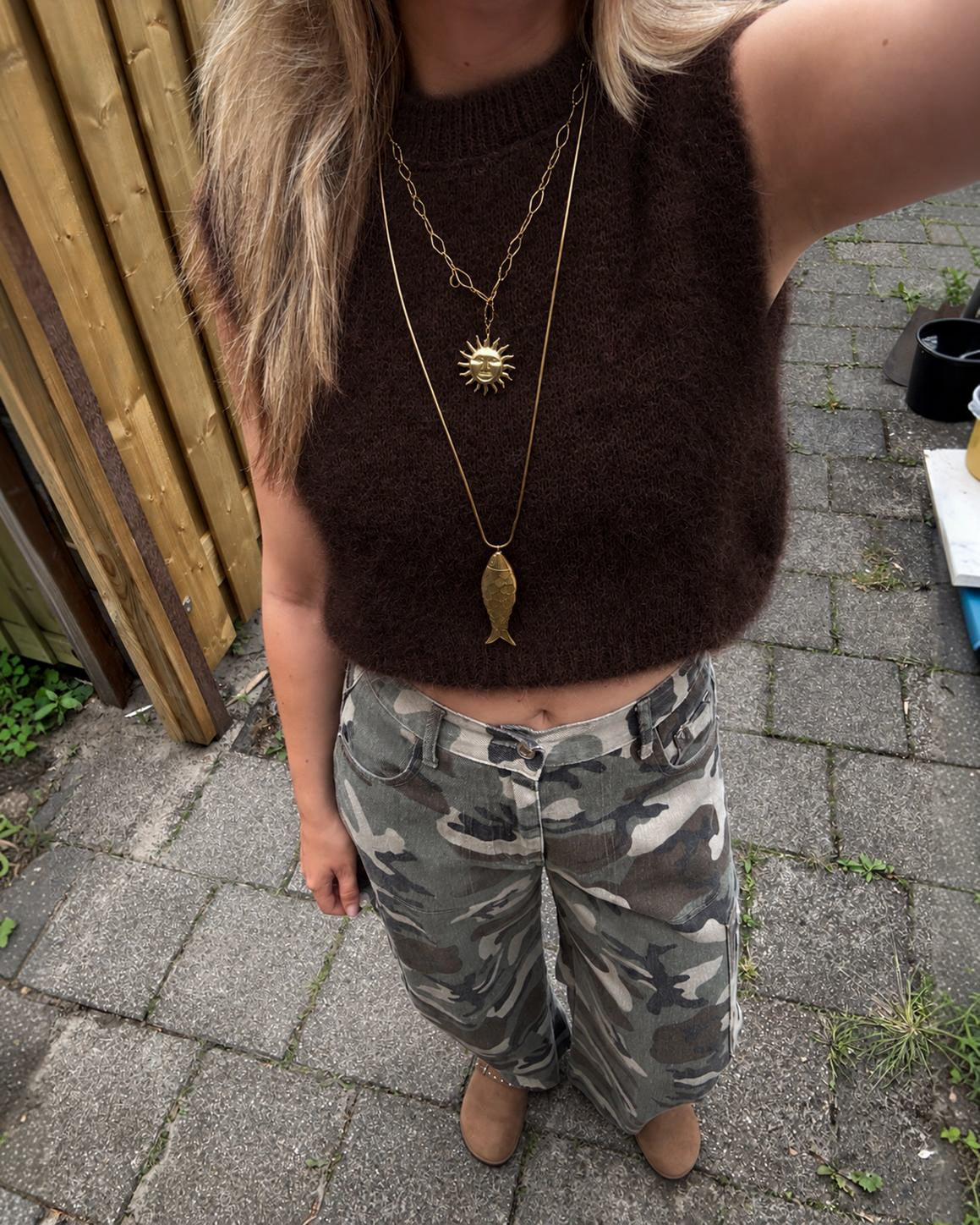 Pre-order Rosie knit gilet ★ bruin