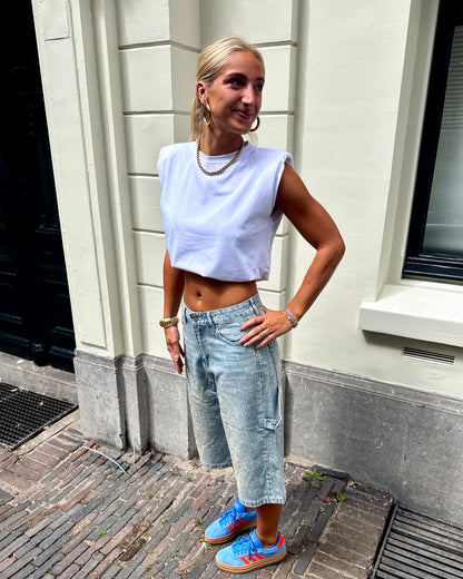 Nina glitter jort ★ denim