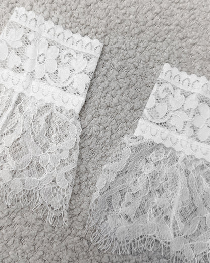 Blouse mouwtjes 1 ★ Wit