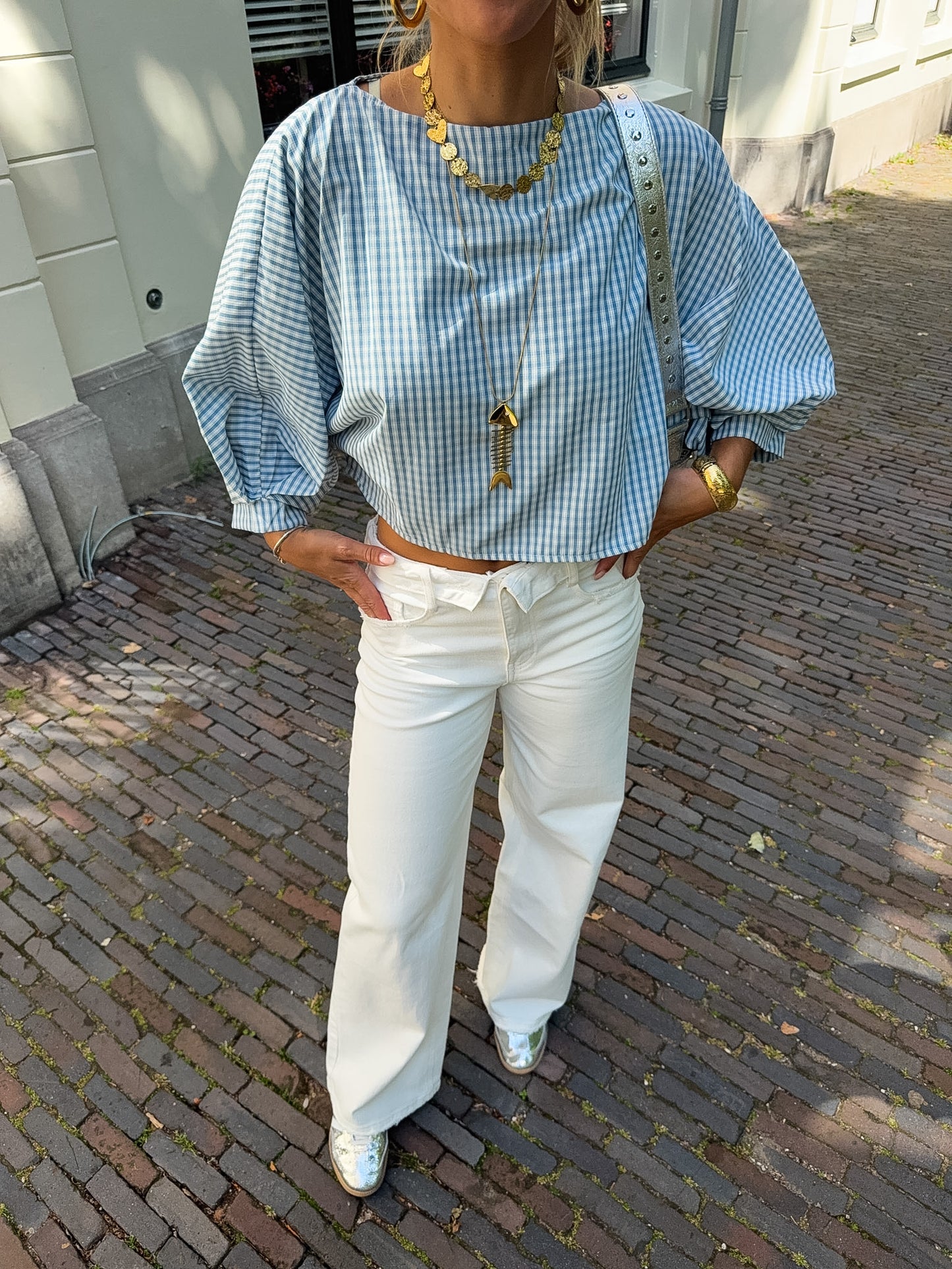 Emilia top ★ blauw