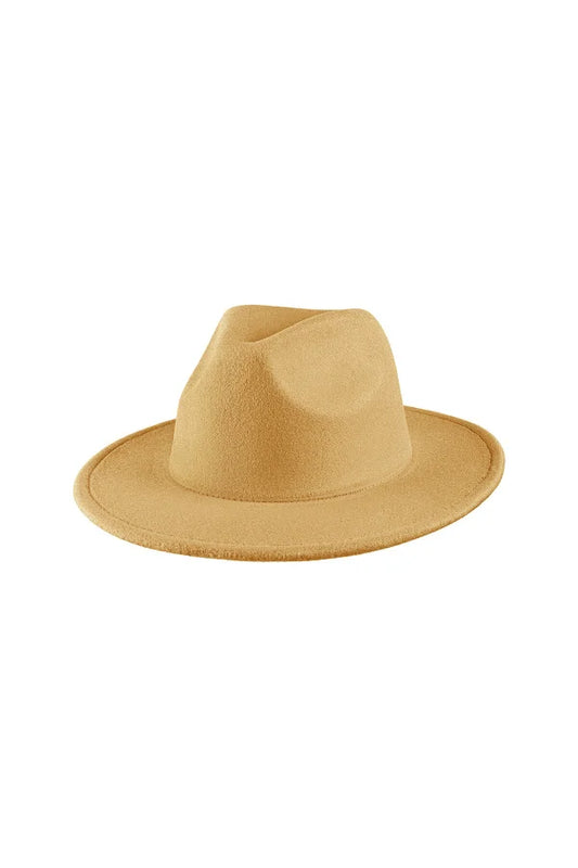 Fedora hoed camel