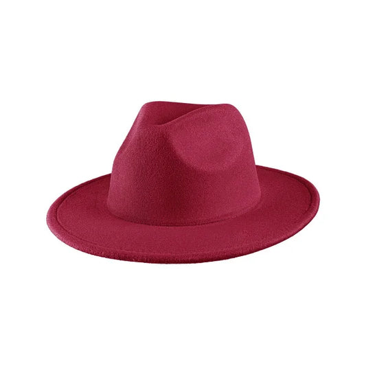 Fedora hoed bordeaux rood