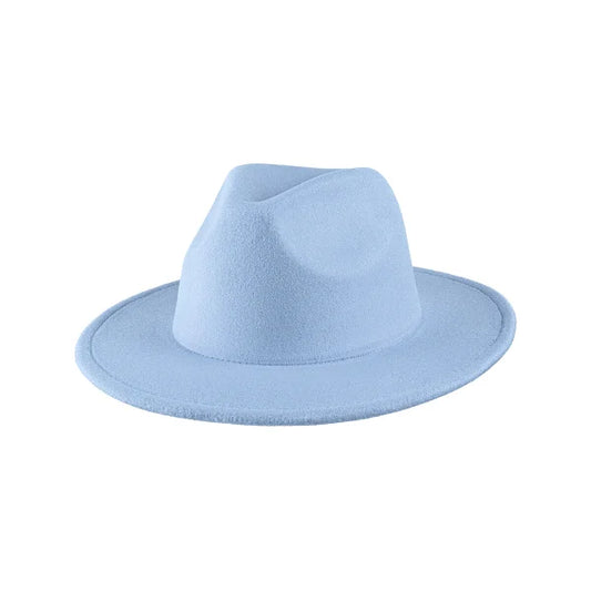 Fedora hoed blauw