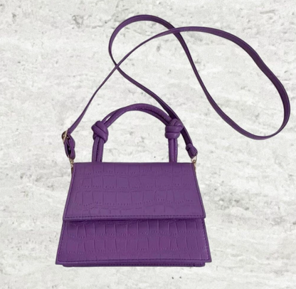 Stella crocodile bag purple