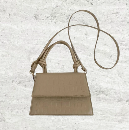Stella crocodile bag beige