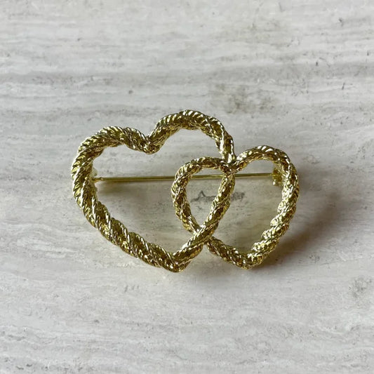 Double love broche