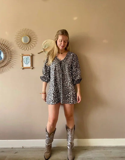 Jade jurk ★ Panterprint — One Size