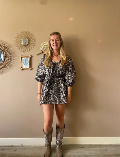 Jade jurk ★ Panterprint — One Size